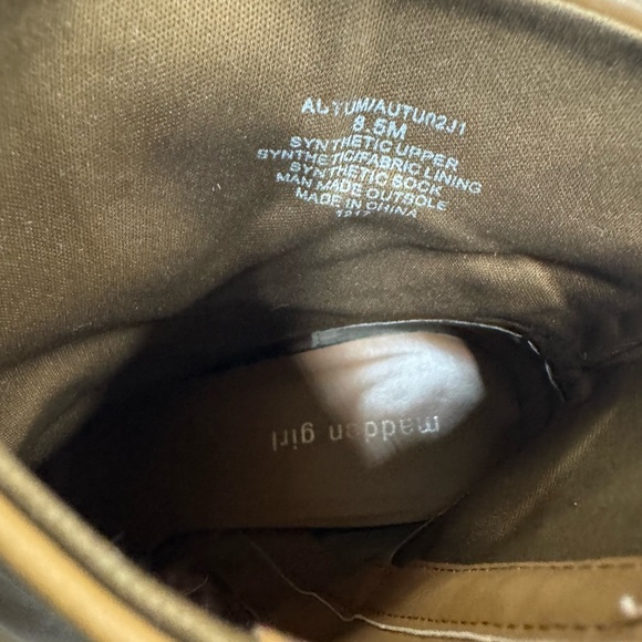 Madden Girl Brown Heeled Boots - Picture 2 of 3